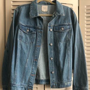 NWOT- Distressed Denim Jacket
